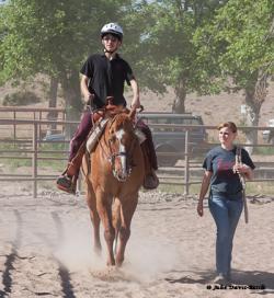 Image of therapy riding student